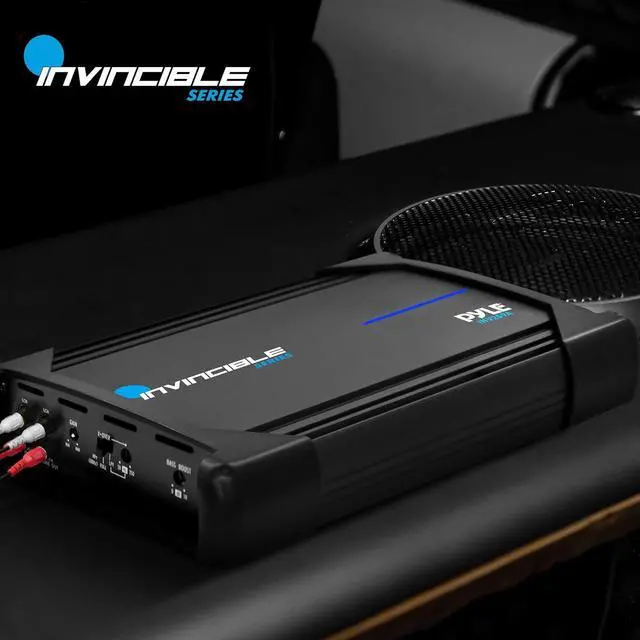 Alt view image 4 of 7 - Pyle Invincible Series 2-Channel Bridgeable MOSFET Amplifier, 2000W Max, High-Current Dual Discrete Drive Stages - INV259A