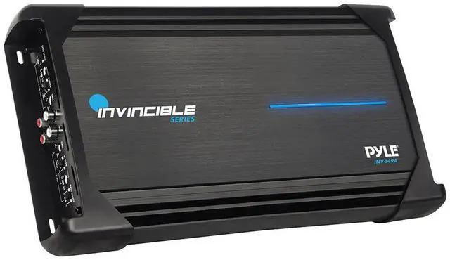 Main image of Pyle 4-Channel Bridgeable MOSFET Amplifier, 2000W Max, Class AB, with Bass Boost and Protection Circuitry - INV449A