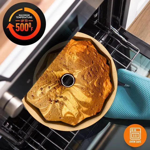 Alt view image 2 of 7 - NutriChef Extra-Thick Nonstick Cast Aluminum Bundt Cake Pan - NCBUTP26 - 9.5"x3.74"