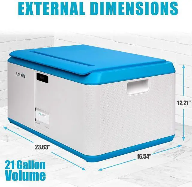 Alt view image 2 of 7 - SereneLife 21-Gallon Locking Storage Container Bin with Combination Lock - SLSBIN21LB