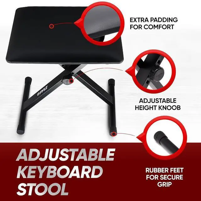 Alt view image 5 of 7 - Pyle 61-Key Digital Musical Karaoke Keyboard with Stand, Case & Headset - PKBRD6175P