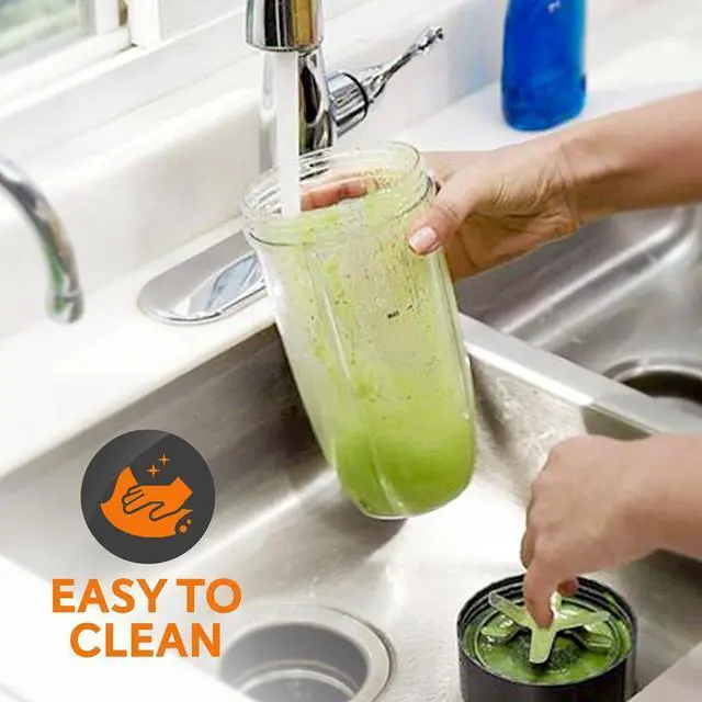 Alt view image 7 of 7 - NutriChef High-Speed 1000W Electric Pro Blender with Travel Cups & Pulse Blend - NCBL1000