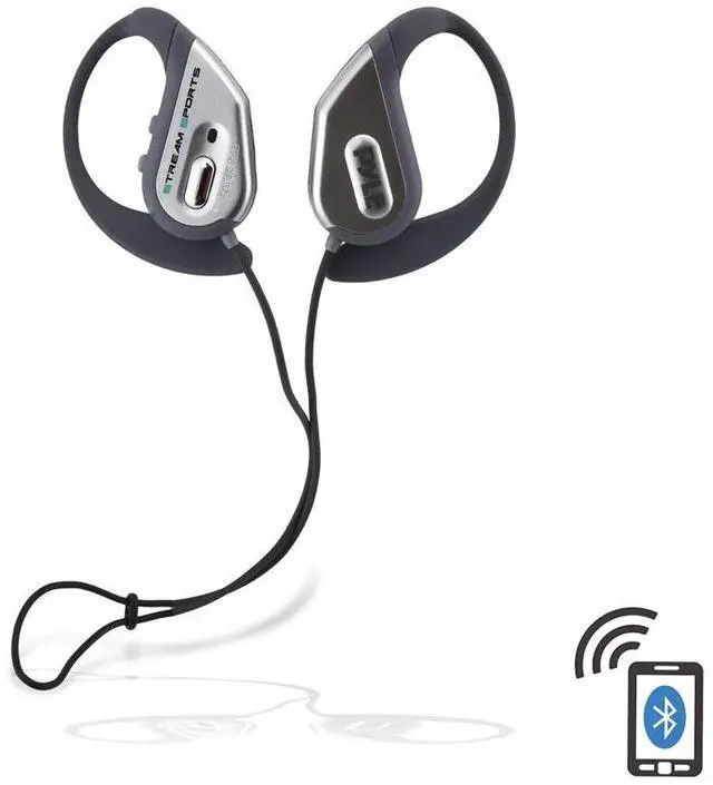 Main image of Pyle Water-Resistant Bluetooth Sports Headphones - Built-in Mic, Wireless Music Streaming, Comfortable Fit for Exercise - PWBH18SL (Silver)