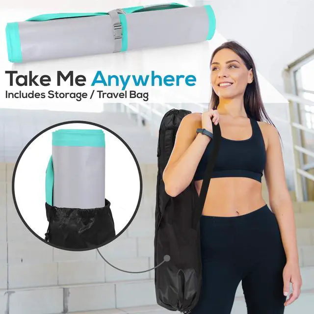 Alt view image 2 of 5 - SereneLife Gymnastics Inflatable Air Tumbling Floor Mat Floating Water Mat 10FT, 4in Thickness for Outdoor/Home Indoor Use Tumbling, Training, Cheerleading, Yoga, Water with Electric Air Pump