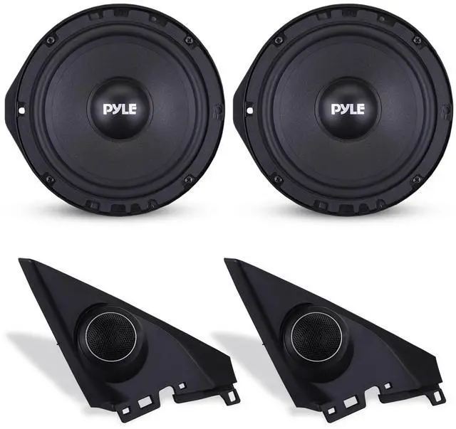 Main image of 6.5 Two Way Coaxial Speaker System for 2006 and Up Vehicles, 300 Watts, 4 Ohm, Butyl Rubber Surround, 1'' High-Temperature KSV Voice Coil, Black Sandblasting Paper Cone
