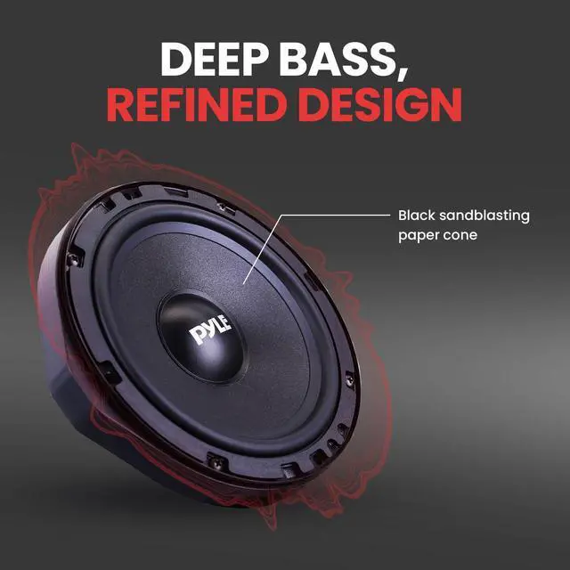 Alt view image 5 of 5 - 6.5 Two Way Coaxial Speaker System for 2006 and Up Vehicles, 300 Watts, 4 Ohm, Butyl Rubber Surround, 1'' High-Temperature KSV Voice Coil, Black Sandblasting Paper Cone