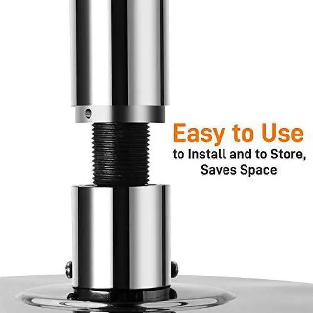 Alt view image 3 of 6 - SereneLife Professional Spinning Dance Pole Extension  10-Inch Steel Add-On for Height Adjustment, Ideal for Training & Fitness - Perfect for Home, Gym, Clubs