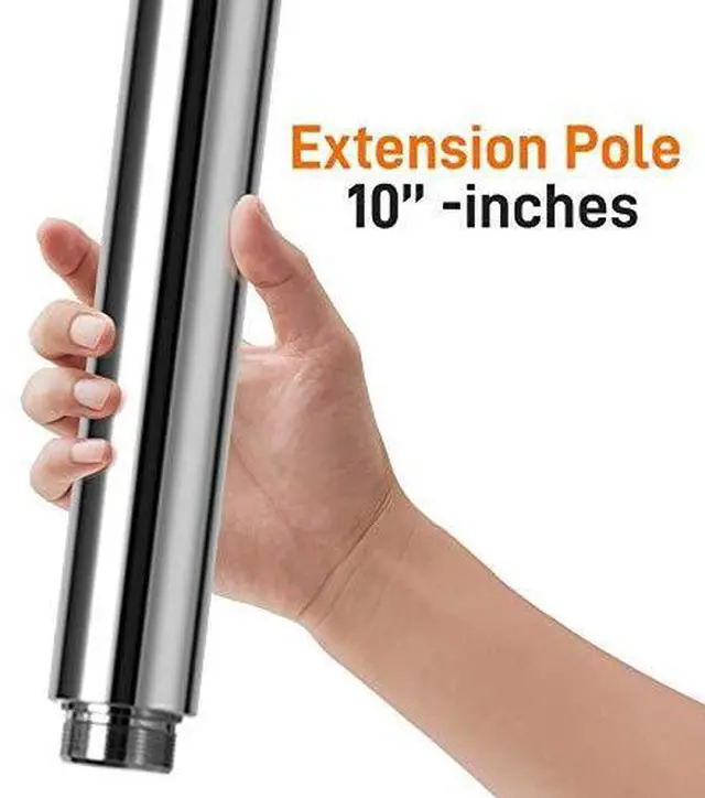 Alt view image 6 of 6 - SereneLife Professional Spinning Dance Pole Extension  10-Inch Steel Add-On for Height Adjustment, Ideal for Training & Fitness - Perfect for Home, Gym, Clubs
