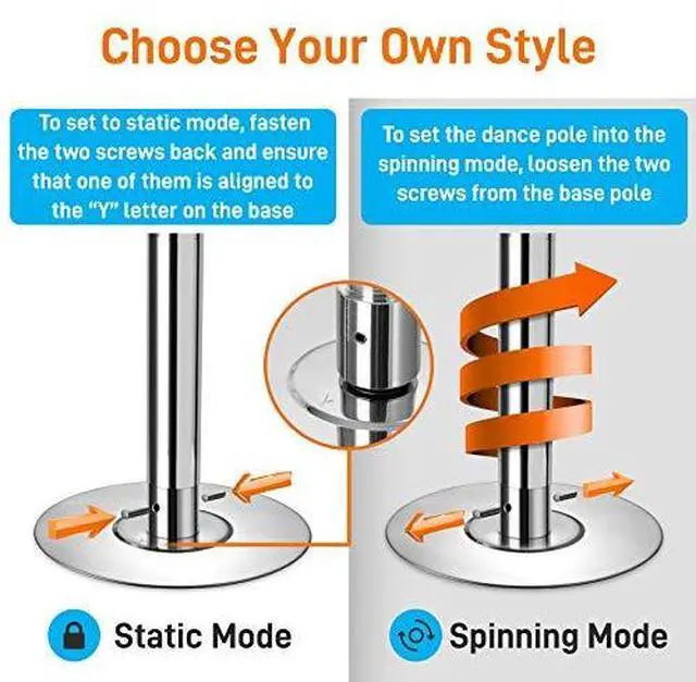 Alt view image 4 of 6 - SereneLife Professional Spinning Dance Pole Extension  10-Inch Steel Add-On for Height Adjustment, Ideal for Training & Fitness - Perfect for Home, Gym, Clubs