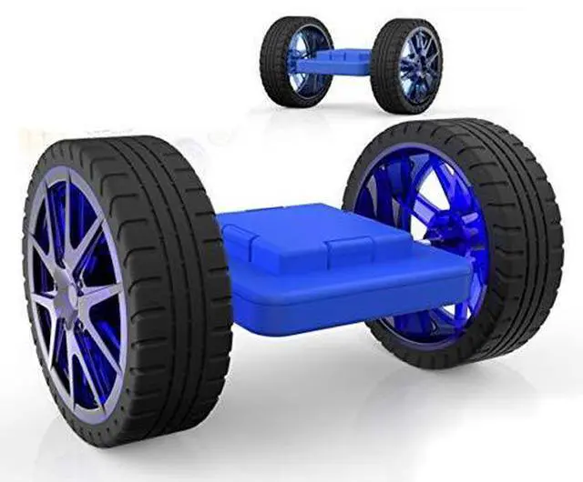 Alt view image 2 of 7 - Hurtle Magnetic Blocks Wheels Set - Compatible with Other Brands of Standard Size Magnetic Tiles, Magnetic Toys Wheels Bases for Kids/Toddlers (2 pcs.)