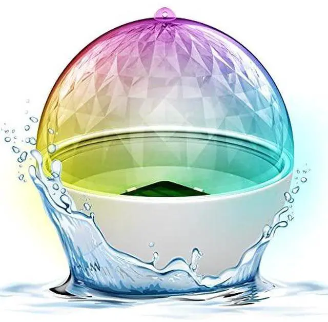 Main image of Pyle Floating Pool Lights - Solar Pool Light with 3 Color Changing Lights - Waterproof IP68, Rechargeable Color Changing LED Night Light, Party Décor for Swimming Pool, Indoor & Outdoor