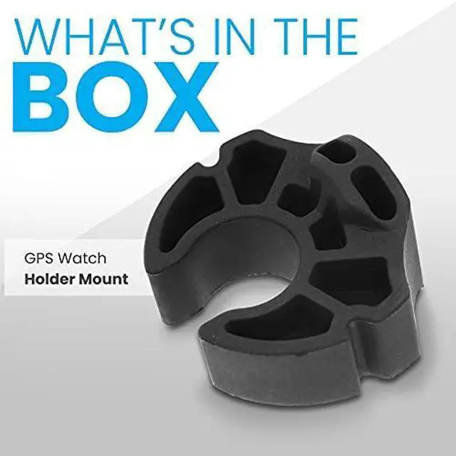 Alt view image 5 of 7 - SereneLife Golf Cart Watch Holder Mount - Universal Silicone Mount for GPS or Standard Sports Watch, Fits Golf Carts with 1-inch Handle Tubing SLGZWHD, Black