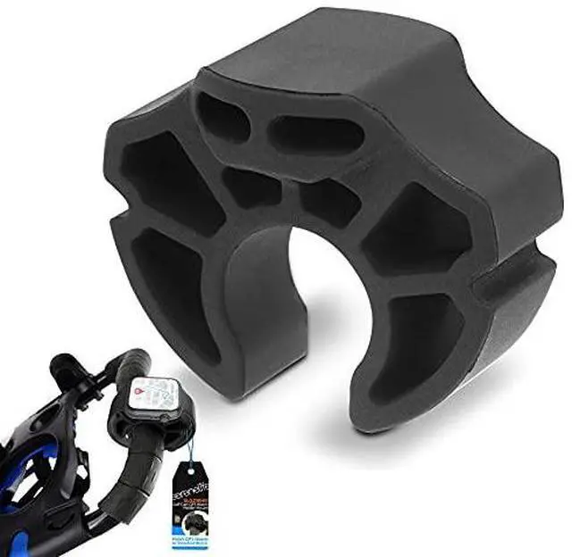 Main image of SereneLife Golf Cart Watch Holder Mount - Universal Silicone Mount for GPS or Standard Sports Watch, Fits Golf Carts with 1-inch Handle Tubing SLGZWHD, Black