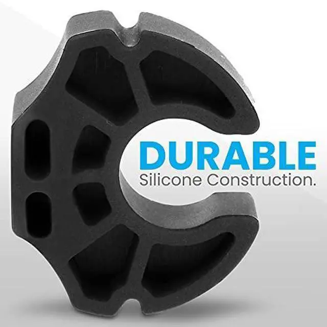 Alt view image 6 of 7 - SereneLife Golf Cart Watch Holder Mount - Universal Silicone Mount for GPS or Standard Sports Watch, Fits Golf Carts with 1-inch Handle Tubing SLGZWHD, Black