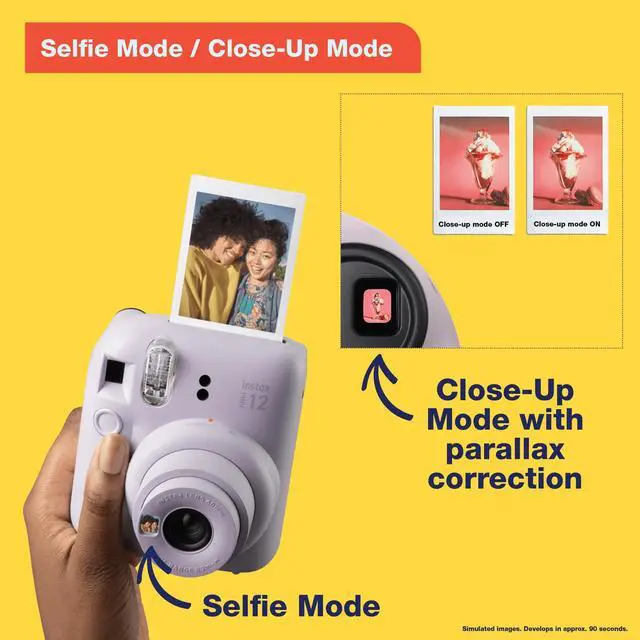 Alt view image 3 of 7 - _Mega Brand Instax Mini 12 Instant Camera - Lilac Purple