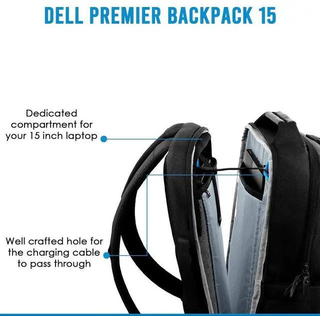 Alt view image 13 of 17 - Dell Premier 15" Laptop Carry Backpack for Select Dell Latitude Laptops
