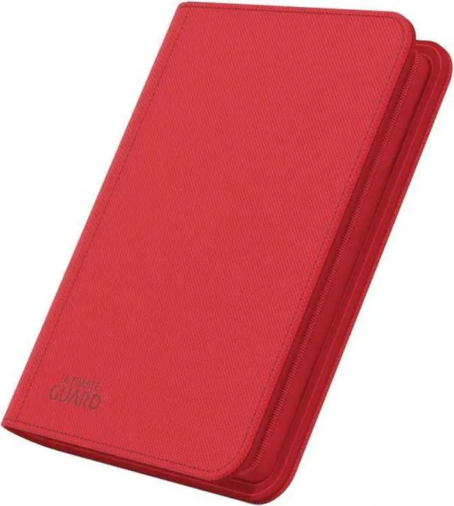 Alt view image 4 of 6 - ultimate guard 4 pocket zipfolio xenoskin deck case, red