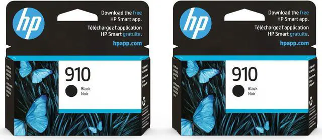 Main image of HP 910 Black Ink Cartridge (2-pack) | Works with OfficeJet 8010, 8020 Series, OfficeJet Pro 8020, 8030 Series