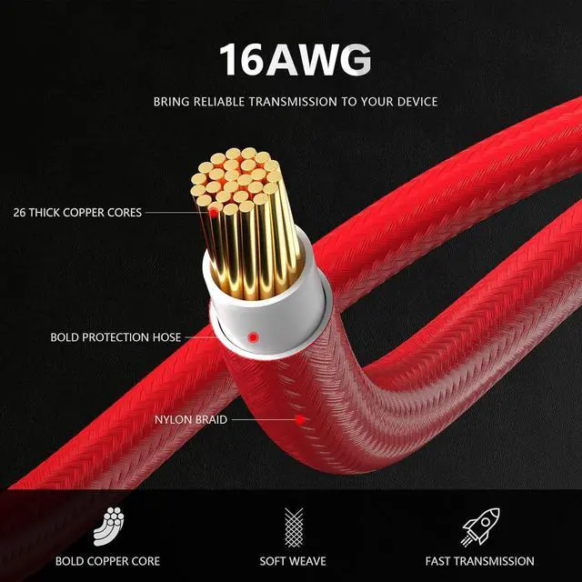 Alt view image 7 of 7 - ASIAHORSE Power Supply Sleeved Cable, 16AWG PSU Cables Internal Power Supplies Extension Cables 1x24Pin/2x4+4 EPS/3x6+2 PCI-E, 30cm Length with Comb(Dual EPS Red)