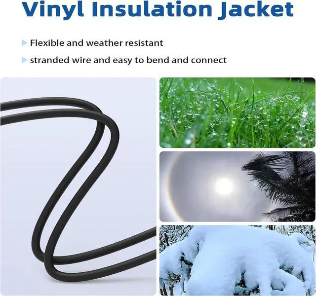 Alt view image 6 of 7 - EP 2 Pack 6 ft 14/3C SJTW Appliance and Power Tool Cord, 14 Gauge 3 Prong Heavy Duty Replacement Power Supply Cord Cable, 110V 115V 120V AC Pigtail, 15A, 1875w