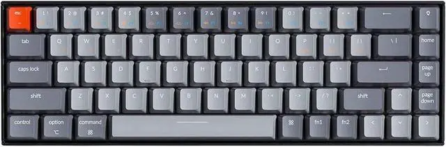 Alt view image 4 of 7 - Keychron K6 Bluetooth 5.1 Wireless Mechanical Keyboard with Gateron G Pro Brown Switch/LED Backlit/Rechargeable Battery, 68 Keys Compact Keyboard Compatible with Mac Windows