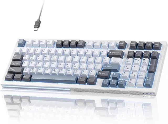Main image of KEMOVE K98SE Mechanical Gaming Keyboard, 98 Keys LED Backlit Programmable, 96% Wired Computer Keyboard with Double Sound Dampening Foam, Pre-lubed Red Switch