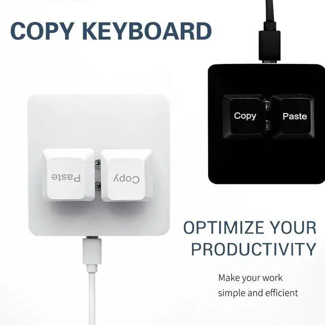 Alt view image 2 of 6 - Copy and Paste 2-Key Keyboard SAYO OSU Keypad Hotswap One Handed Mechanical Gaming Keyboard Cherry Switch RGB Backlit Mini USB Keypad for macros or Rhythm Games