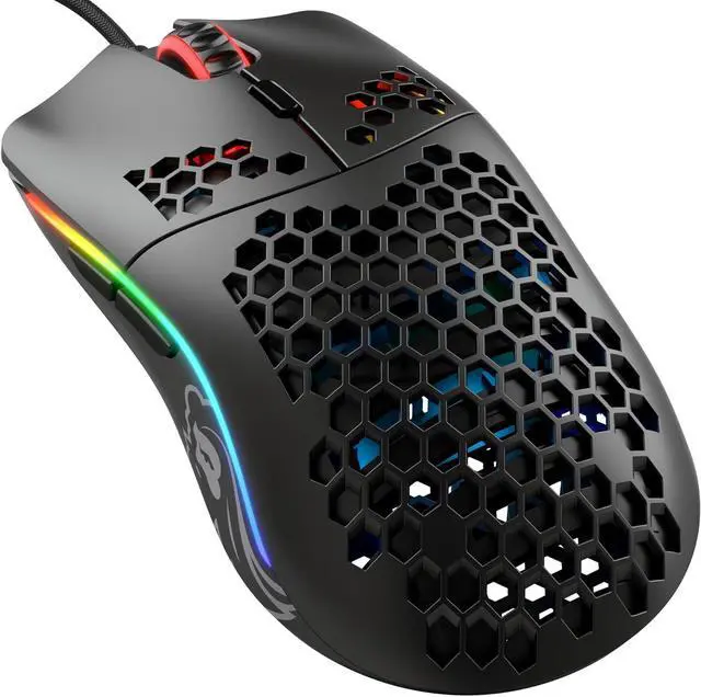 Main image of Glorious Model O- (Minus) Compact Wired Gaming Mouse - 58g Superlight Honeycomb Design, RGB, Pixart 3360 Sensor, Ambidextrous, Omron Switches - Matte Black