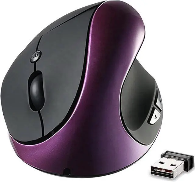 Main image of Ergonomic Vertical Mouse, Wireless 2.4G High Precision Rechargeable Ergonomic Mouse Optical Mice with Adjustable DPI 800/1200/1600, Reduce Wrist Strain, Specially for Small-handers Right-handers