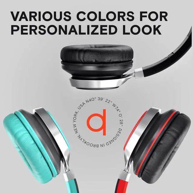 Alt view image 5 of 7 - ARTIX CL750 Wired Headphones with Mic & Volume Control  Noise Isolating On-Ear Headphones for Computer and Laptop Wired, Plug in Corded Headphone Over Ear with Wire (Foldable, Aux Jack 3.5mm)