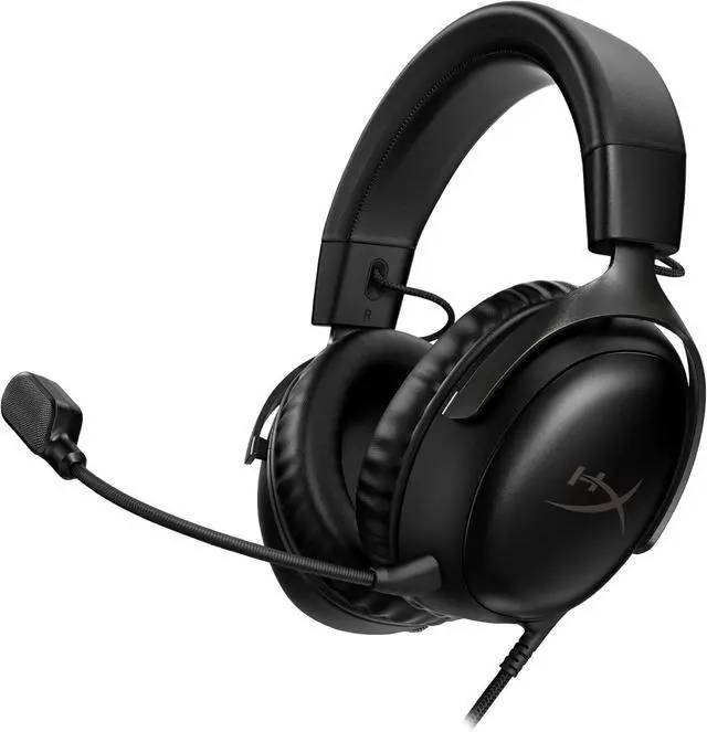 Main image of HyperX Cloud III  Wired Gaming Headset, PC, PS5, Xbox Series X|S, Angled 53mm Drivers, DTS Spatial Audio, Memory Foam, Durable Frame, Ultra-Clear 10mm Mic, USB-C, USB-A, 3.5mm  Black