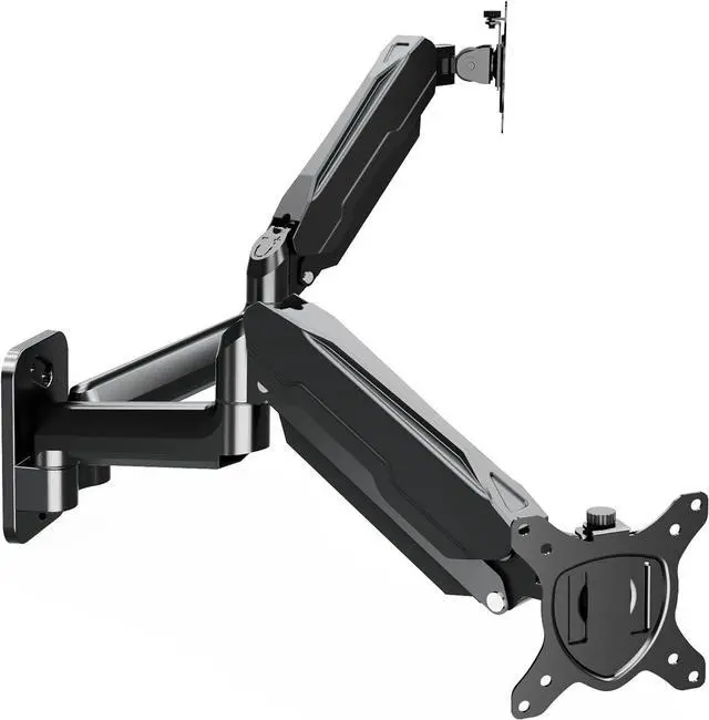 Main image of MOUNT PRO Dual Monitor Wall Mount for 13 to 32 Inch Computer Screens, Gas Spring Arm for 2 Monitors, Each Holds Up to 17.6lbs, Full Motion Wall Monitor Mount with VESA 75x75/100x100