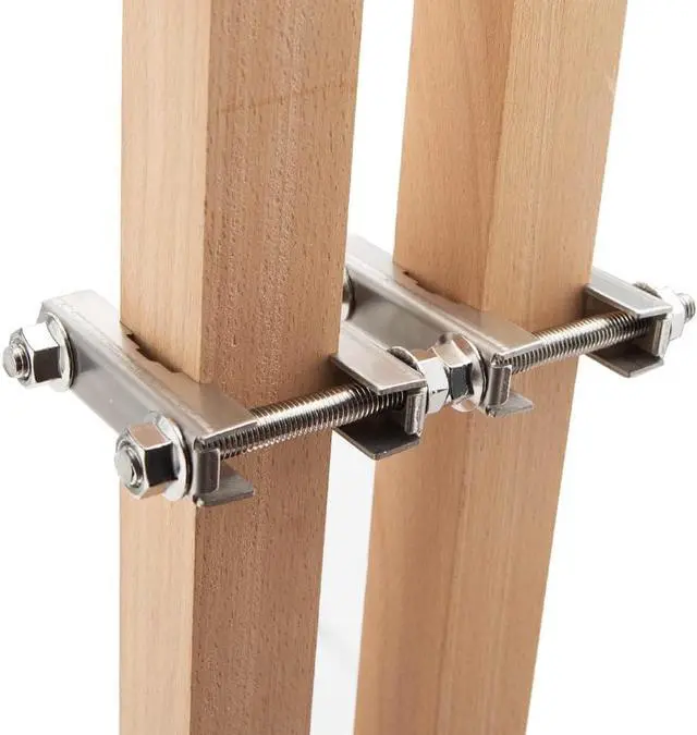 Alt view image 6 of 7 - 2 Pack Double Antenna Mast Clamp V Jaw Block 304 Stainless Steel TV Double Antenna Pole Holder Heavy Duty Pole to Pole Mounting Hardware Kit Bracket Holder for TV Ham, Flag Post, Umbrella, Parasols