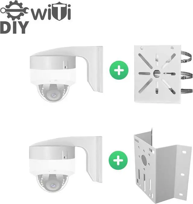 Alt view image 6 of 6 - WiTi 4.7 inches Wall Mount Bracket for Dome Security Camera,Deep Base Junction Box Cable Management Mounting Case, CCTV IP Surveillance Cameras Holder Metal Solid Outdoor Indoor