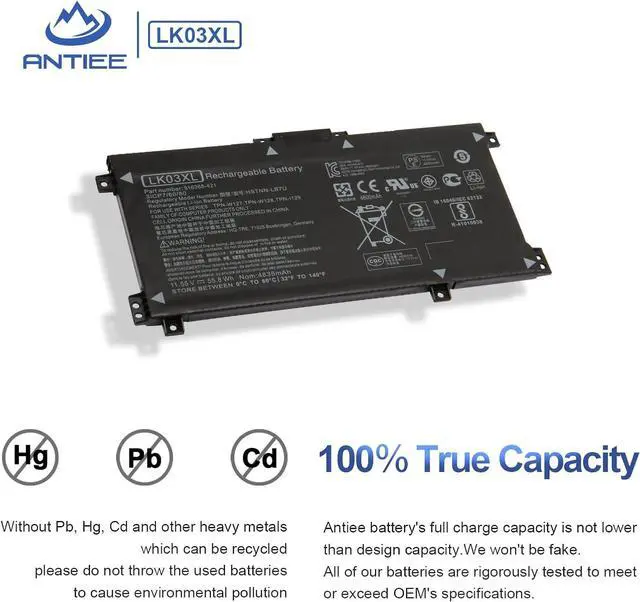 Alt view image 4 of 7 - LK03XL L09281-855 916814-855 Battery for HP Envy X360 15m-cn0xxx cn1xxx cn0011dx cn0012dx bp0xx bp1xx bq0xx bq1xx bq021dx cp0xxx cp0011dx 17m-ae0xx ae1xx ae111dx bw0xxx bw0013dx ce0xxx ce1xxx ce1013dx