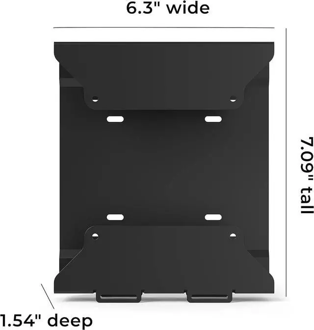 Alt view image 2 of 7 - HumanCentric VESA Mount Compatible with HP Desktop Mini, HP ProDesk Mini, HP EliteDesk Mini, Replaces Dual VESA Sleeve for Mini Desktops v3, Mount on an Arm, Under Desk or Wall, 75x75mm, 100x100mm