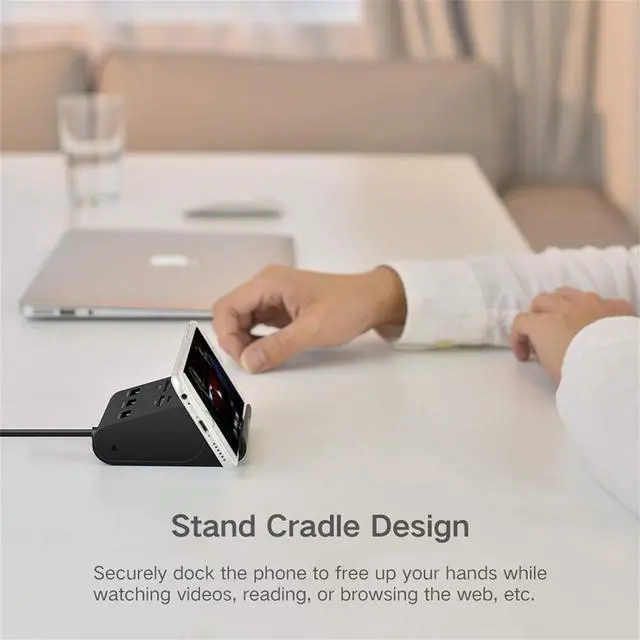 Alt view image 5 of 7 - UGREEN USB Card Reader USB 3.0 Hub 3 Ports with SD TF MS M2 Card Adapter and Phone Stand Dock Combo for iMac MacBook Pro Air Macbook Retina Mac Mini Windows Surface Pro IdeaPad PC LaptopTablet