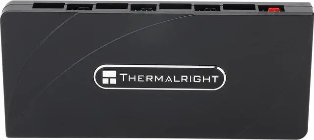 Alt view image 6 of 7 - Thermalright ARGB Fan HUB Controller Support 8 Groups of Fans, 8-Port 4 Pin PC Fan Controller, 5V-3Pin ARGB Fan Hub, Strong Paste+Magnetic Suction (12V 4-pin RGB is not Supported)