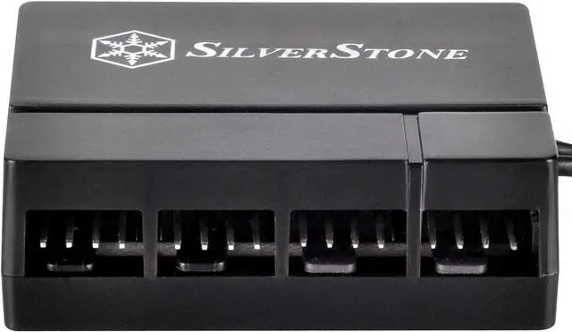 Alt view image 4 of 7 - SilverStone Technology Silverstone 8-Port PWM Fan Hub/Splitter for 4-Pin & 3-Pin Fans* in Black SST-CPF04-USA (Newest Version)