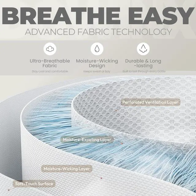 Alt view image 5 of 7 - Dowinx Gaming Chair Fabric with Pocket Spring Cushion, Massage Game Chair Cloth with Headrest, Ergonomic Computer Chair with Footrest 290LBS, Black and Grey