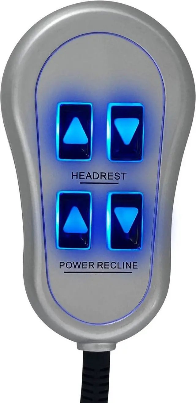 Alt view image 3 of 6 - Fruhdi Lift Chairs Power Recliners 4 Button 5 Pin Prong Remote Hand Control Handset Replacement with Backlight