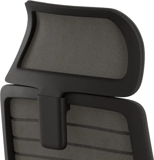 Main image of Branch Adjustable Ergonomic Headrest Attachment - Only Compatible Ergonomic Chair - Experience Optimal Comfort and Support - All Black