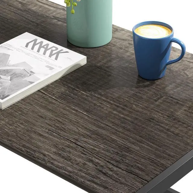 Alt view image 7 of 7 - Gezen Folding Desk 40'' Computer Desk for Home Office, No Assembly Office Desk Foldable Simple Study Writing Desk Table for Small Spaces(Dark Grey)