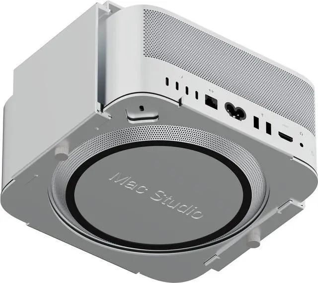 Alt view image 5 of 7 - Under Desk Mount for Apple Mac Studio M1 M2 M3 M4, Mac Mini (2010-2023) - Dust-Free, Clutter-Free, Scratch-Free, Aluminum, Quick Removal & Easy Installation