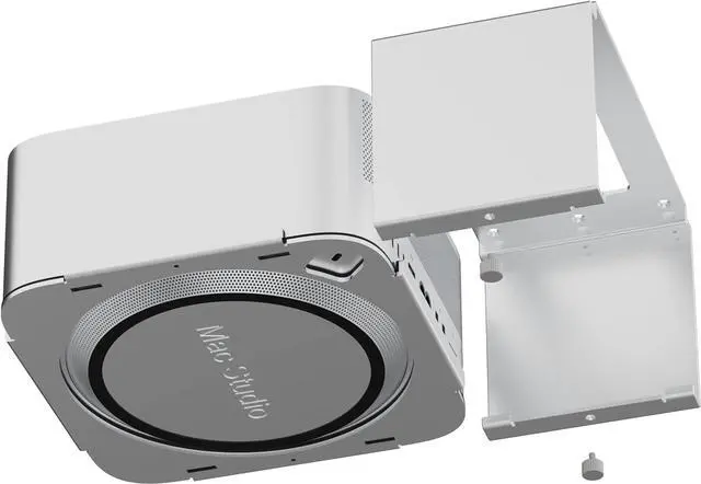 Alt view image 7 of 7 - Under Desk Mount for Apple Mac Studio M1 M2 M3 M4, Mac Mini (2010-2023) - Dust-Free, Clutter-Free, Scratch-Free, Aluminum, Quick Removal & Easy Installation