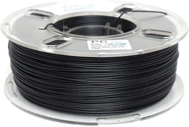 Alt view image 4 of 5 - Carbon Fiber Filament, PRILINE Carbon Fiber Polycarbonate 3D Printer Filament 1.75mm, High Strength Carbon Fiber 3D Printing Filament 1kg Spool, Black