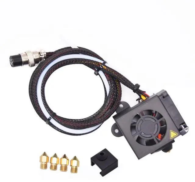 Main image of Creativity CR10 Hotend Assembled MK8 Extruder Kit Full Set (with 0.4MM Nozzles) Upgrade for 3D Printer CR 10/CR 10S/S4/S5 Replacement Parts