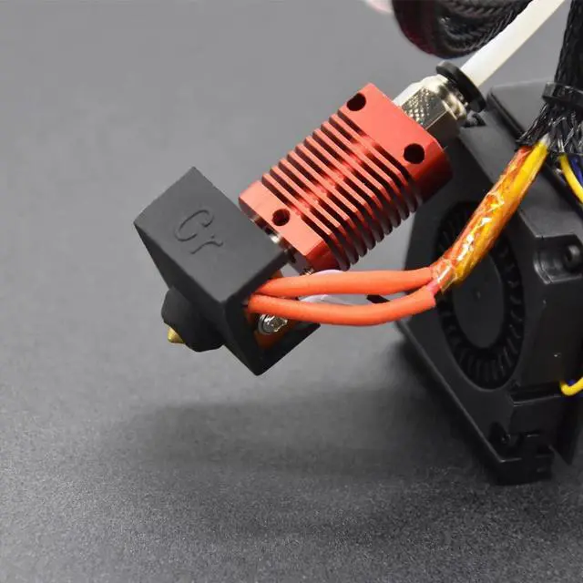 Alt view image 5 of 6 - Creativity CR10 Hotend Assembled MK8 Extruder Kit Full Set (with 0.4MM Nozzles) Upgrade for 3D Printer CR 10/CR 10S/S4/S5 Replacement Parts