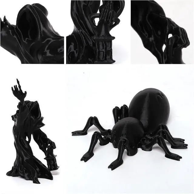 Alt view image 7 of 7 - High Speed PLA Filament 1.75mm Black,3D Printing Filament,1kg Cardboard Spool (2.2lbs), Fit Most FDM 3D Printer,Dimensional Accuracy +/- 0.03 mm,Vacuum Packaging, No Brittle Filaments