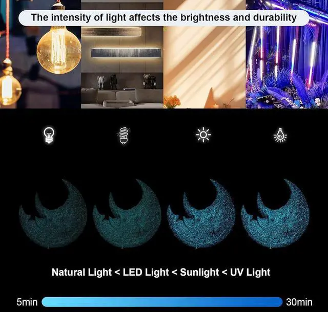 Alt view image 4 of 7 - PLA Filament 1.75mm,3D Printer Filament UV Light Glitter PLA, Black Blue Starry Sky Filament 3D Printing Filament 1.75mm+/-0.02mm,1KG/2.2lb